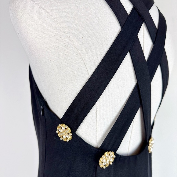 Geary Roark Kamisato Vintage 80's Black Dress - Picture 8 of 12